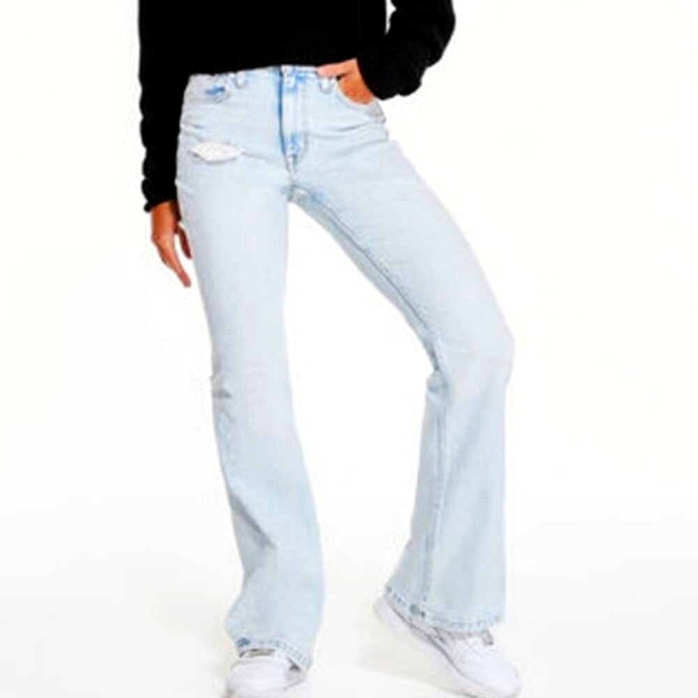 AEROPOSTALE Y2K High Rise Lightly Destructed Flare 8